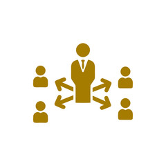 Business decision, business plan, decision making, management, plan, planning, strategy gold color  icon