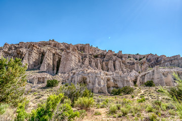 Fototapeta na wymiar Awesome Plaza Blanca Rock formations in NM close to Taos