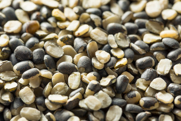 Fototapeta na wymiar Dry Organic Murad Split Matpe Beans