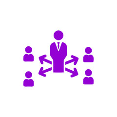 Business decision, business plan, decision making, management, plan, planning, strategy violet color icon