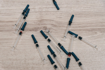 Treatment against addiction. Vaccination of people. Insulin injection