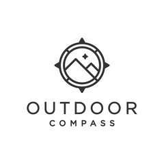 Compass logo design concept.