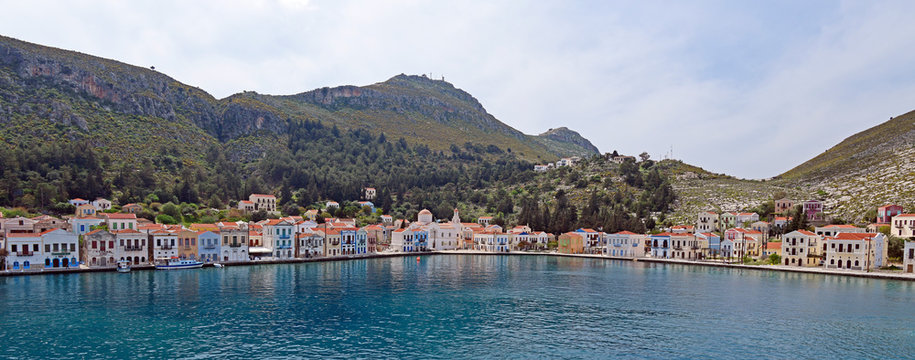 Hafenbecken von Kastelorizo (Megisti), Griechenland - Port of the Greek island Kastellorizo