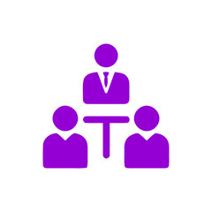 Business decision, business plan, decision making, management, plan, planning, strategy violet color icon