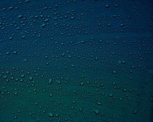 Water drops at gradient background