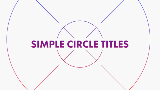 Simple Circle Titles