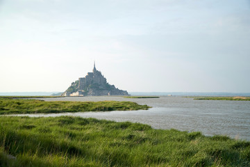 Mont St Michel at high tide