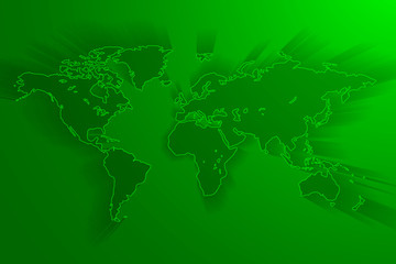 Fototapeta na wymiar Global network connection background, green world map, vector, illustration, eps file