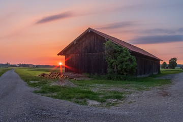 Obraz premium Feld in Aying bei München