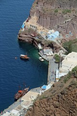 greek village on santorini island