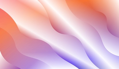 Blurred Decorative Design In Modern Style With Wave, Curve Lines. For Design, Presentation, Business. Vector Illustration with Color Gradient.