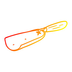warm gradient line drawing cartoon coal shovel