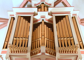 Holzorgel im Dom zu Unserer Lieben Frau (auch Frauenkirche)