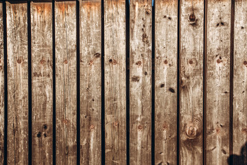 background and texture of decorarive redwood striped on wall. big old wood plank wallbackground