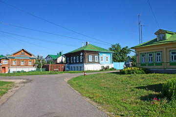 Summer city landscape in Suzdal Russia