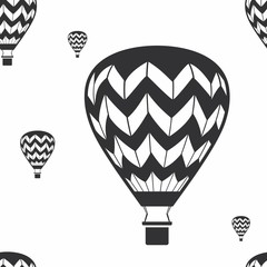 Vector illustration seamless pattern with air balloons