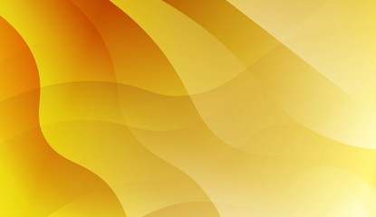 Abstract Gold Waves. Futuristic Technology Style Background. For Business Presentation Wallpaper, Flyer, Cover. Vector Illustration with Color Gradient.