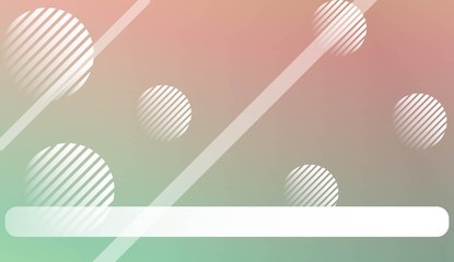 Blurred Background, Smooth Gradient Texture Color with Line, Circle. For Bright Website Banner, Invitation Card, Scree Wallpaper. Vector Illustration.