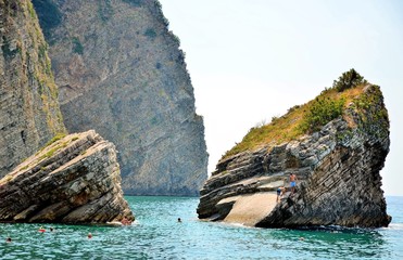 Rocks in the sea