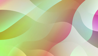 Template Abstract Background With Curves Lines. For Flyer, Brochure, Booklet And Websites Design Vector Illustration with Color Gradient.