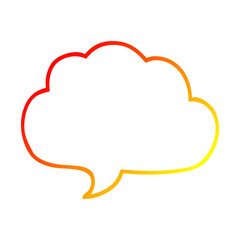 warm gradient line drawing cartoon grey speech bubble