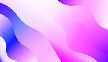 Template Background With Wave Geometric Shape. For Design, Presentation, Business. Vector Illustration with Color Gradient.