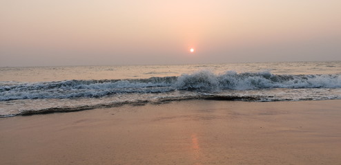 sunset at sea