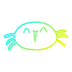 cold gradient line drawing halloween spider