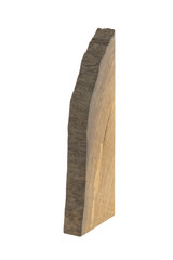 A handmade oak souvenir, an oak texture with cracks.
