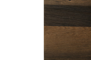 Wooden isolated background texture, compound tree of different pieces