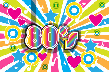 80s Party vector logo