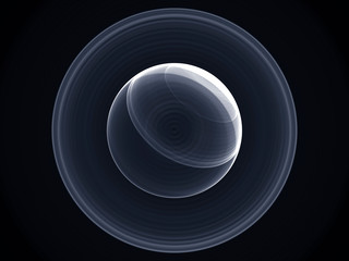 surreal futuristic digital 3d design art abstract background fractal illustration for meditation and decoration wallpaper