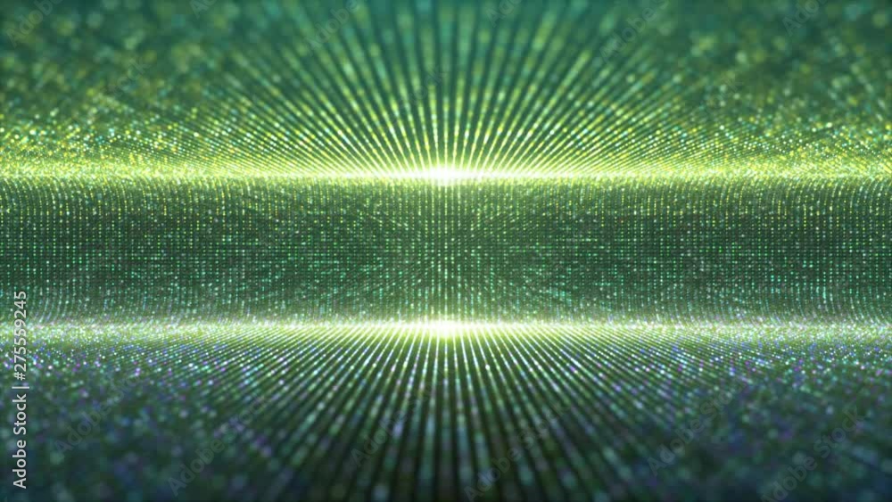 Leinwandbilder futuristic abstract glittering moving particles and elegance lights pattern for stage performance sh