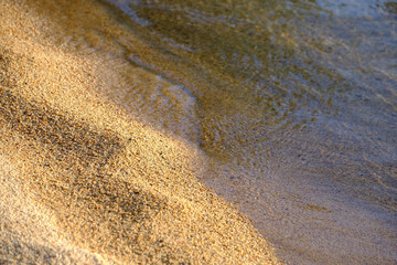 pristine clear waters and fine sands of Lake Tahoe