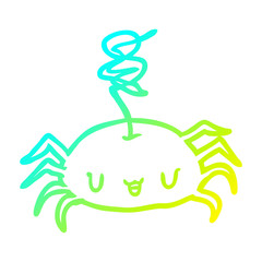 cold gradient line drawing halloween spider