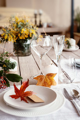 thanksgiving table decor