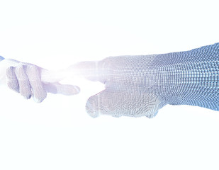 Digital technology finger, information transfer and artificial intelligence system