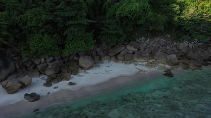 Aerial photography of Surin Islands Thailand