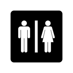 toilet sign, wc, restroom sign vector