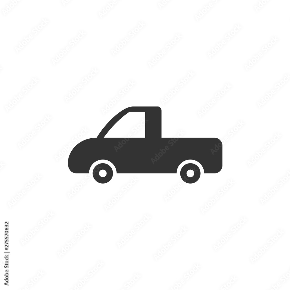 Aufkleber car. monochrome icon template black color editable. car symbol vector sign isolated on white backgro