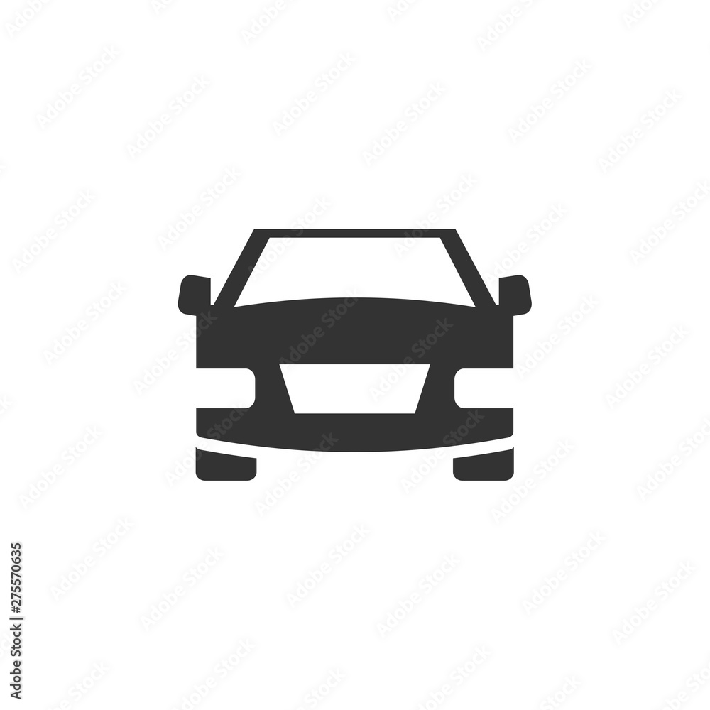 Aufkleber car. monochrome icon template black color editable. car symbol vector sign isolated on white backgro