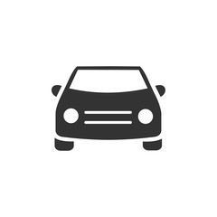 Car. monochrome icon template black color editable. Car symbol vector sign isolated on white background. Simple logo vector illustration for graphic and web design.