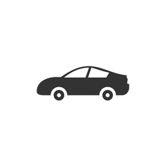 Obraz na płótnie Canvas Car. monochrome icon template black color editable. Car symbol vector sign isolated on white background. Simple logo vector illustration for graphic and web design.