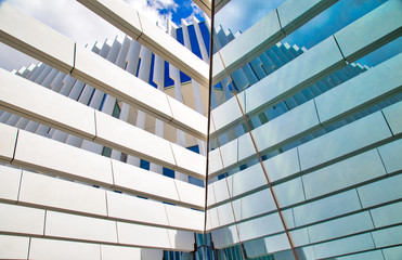 Lisbon, Portugal-May 20, 2019: Modern architecture of Lisbon, EDP, Portugal Energy Building