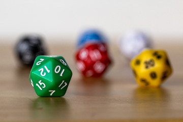 Game dice ready to roll