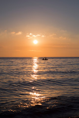 Sailing in the sunset