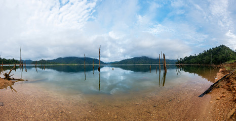 panorama landscape at lakeside