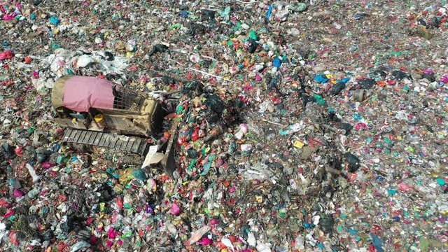 Plastic pollution crisis. Trash sent to Malaysia for recycling is instead dumped in a giant garbage mountain	