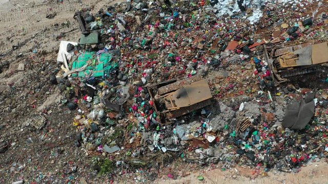 Plastic pollution crisis. Trash sent to Malaysia for recycling is instead dumped in a giant garbage mountain	
