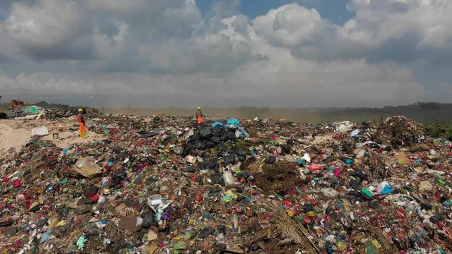 Plastic pollution crisis. Trash sent to Malaysia for recycling is instead dumped in a giant garbage mountain	
